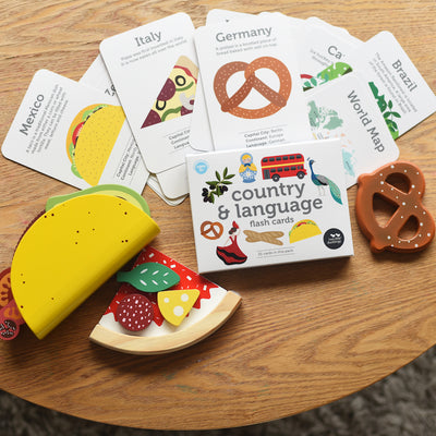 Two Little Ducklings Country and Language Flash Cards