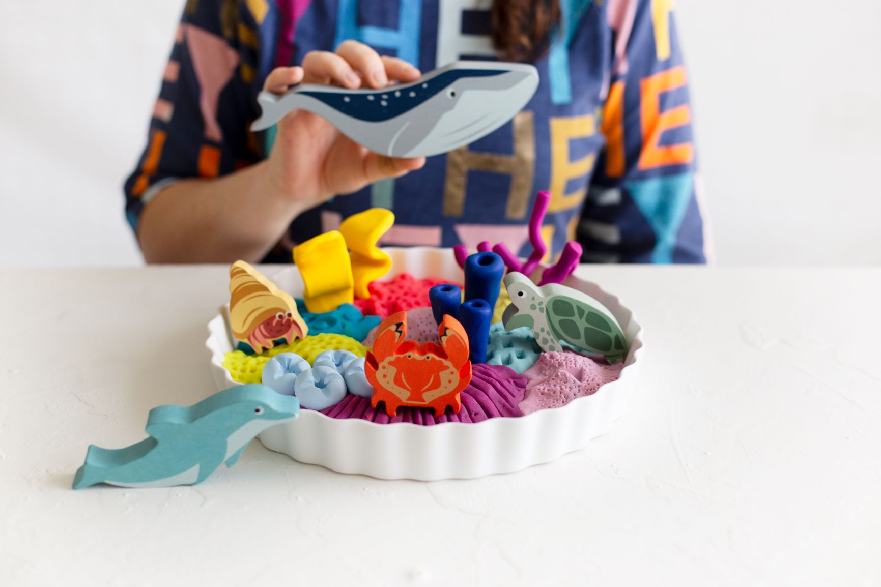 Creative Play -  DIY Baked Clay Coral Activity