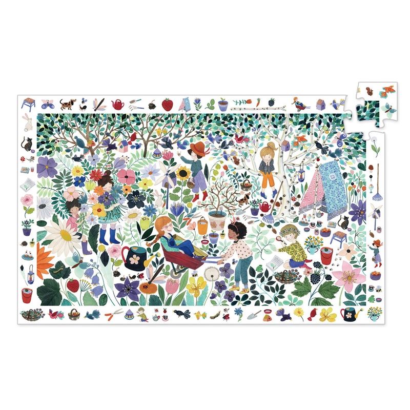 Djeco - 1000 Flowers 100pc Observation Puzzle