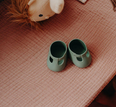 Olli Ella - Dinkum Doll Shoes - Basil Green