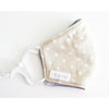 3 Layer Face Mask - Linen Ivory Spot (Youth)