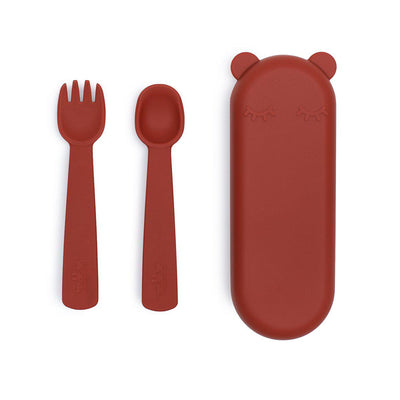 We Might Be Tiny - Feedie Fork & Spoon Set - Rust