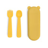 We Might Be Tiny - Feedie Fork & Spoon Set - Yellow