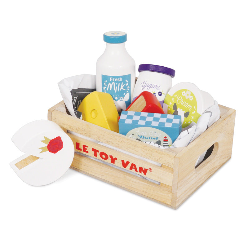 Le Toy Van HoneyBake Wooden Eggs & Dairy Crate