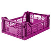 Lillemor Lifestyle Ay-Kasa Midi Folding Crate - Purple