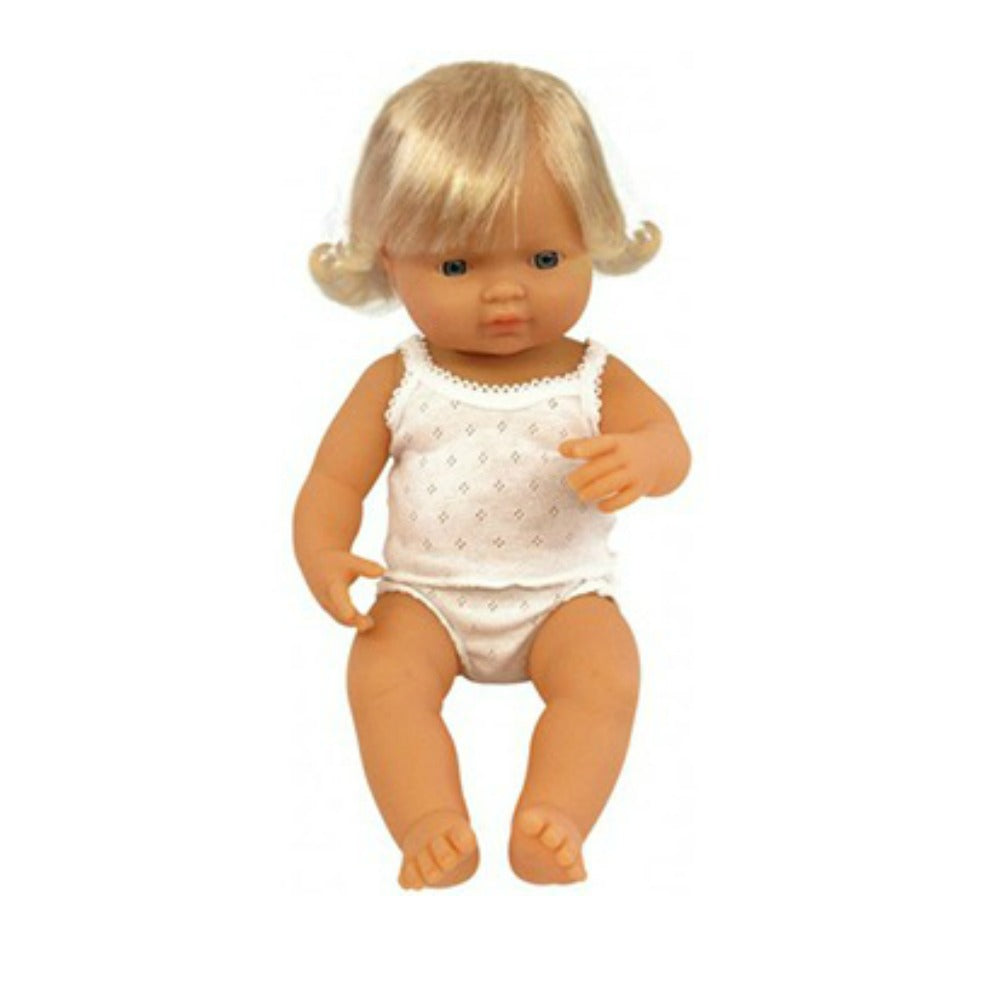 Miniland Doll Caucasian Girl – 38cm