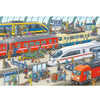 Ravensburger Puzzle - Busy Train Station Puzzle 2x24 pieces