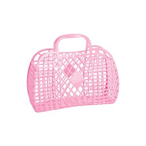 Sun Jellies Small Retro Basket - Bubblegum Pink