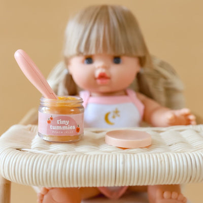 Tiny Harlow Magic Peach Jelly Jar and Spoon