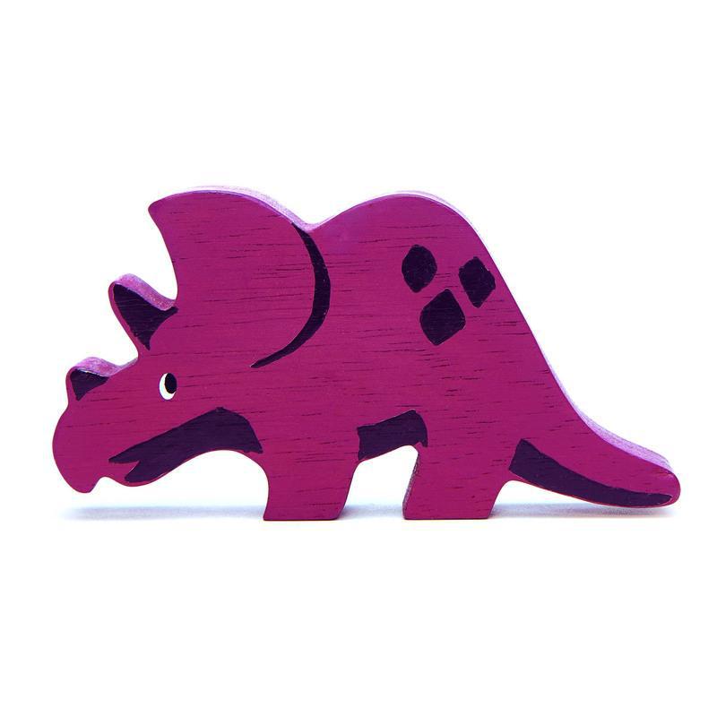 Tender Leaf Toys Wooden Dinosaur - Triceratops