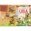 Sassi Travel Learn and Explore - USA Puzzle & Book Set - 205 pcs