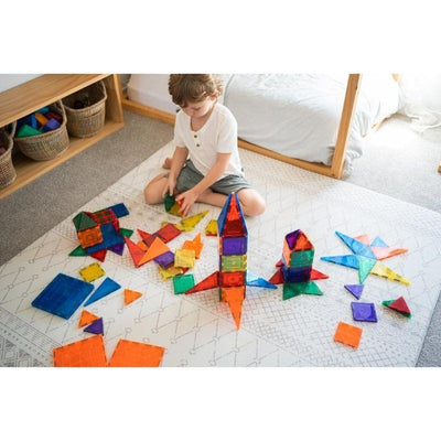 Learn and Grow Toys - Magnetic Tiles - 110 Piece Set NEW DESIGN