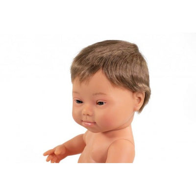 Miniland Doll Caucasian Down Syndrome Boy – 38cm