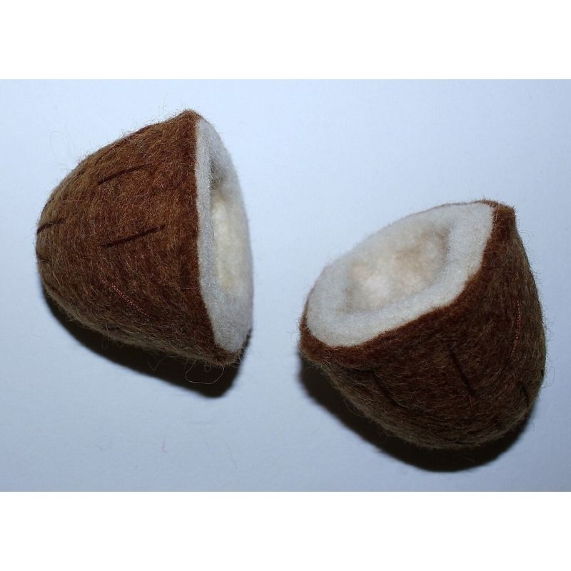 Papoose Toys Felt Fruit - Coconut