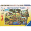 Ravensburger Puzzle - Forest Zoo & Pets Puzzle 3x49 pieces