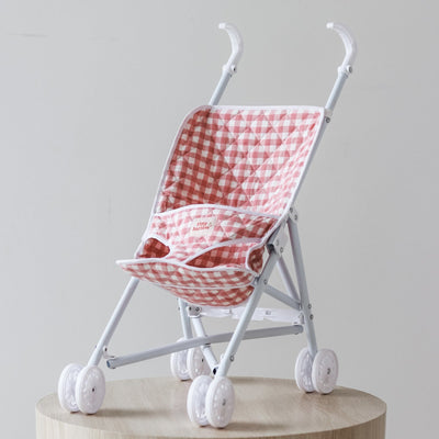 Tiny Harlow Folding Doll's Stroller 2.0 - Pink Gingham